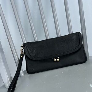 Talbots Black Wristlet Clutch